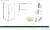 Radaway Nes 8 Kdd I kabina 80x90cm szkło przejrzyste 10071080-01-01L/10071090-01-01R